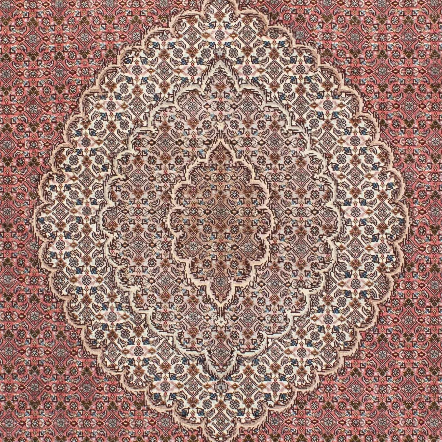 Alfombra persa - Tabriz - 210 x 152 cm - rojo claro