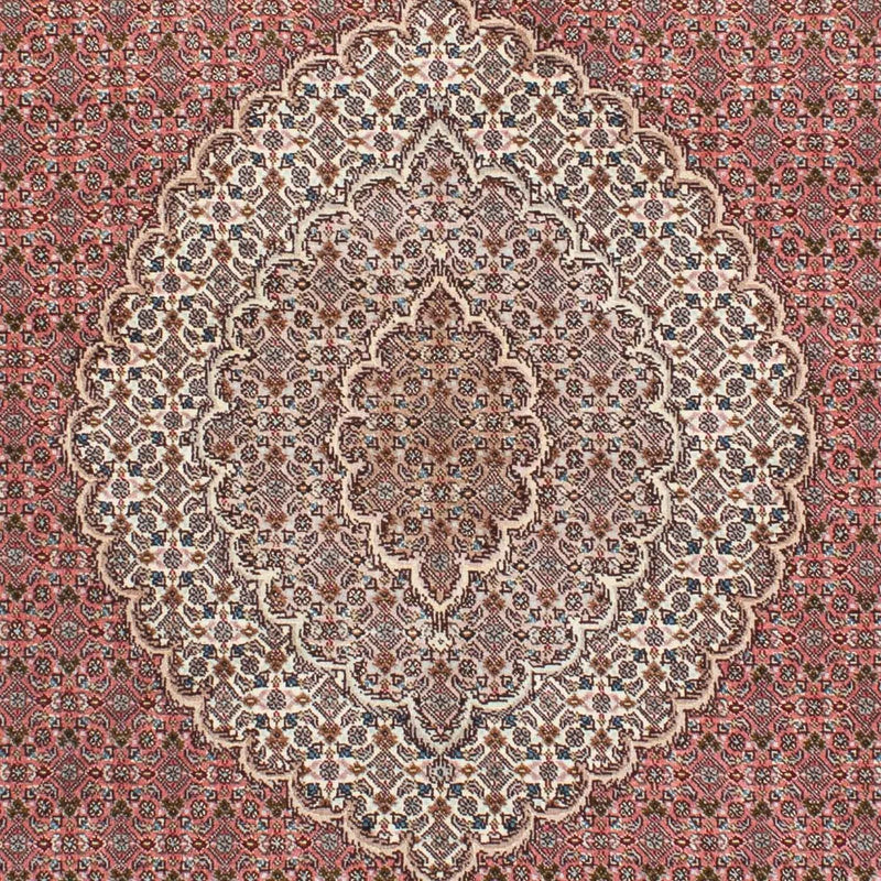 Alfombra persa - Tabriz - 210 x 152 cm - rojo claro