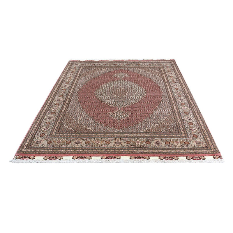 Alfombra persa - Tabriz - 210 x 152 cm - rojo claro