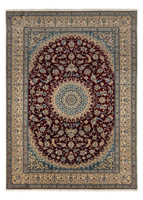 Alfombra Persa - Nain - Real - 344 x 245 cm - rojo oscuro