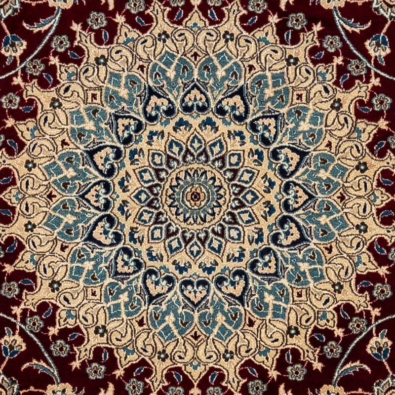 Alfombra Persa - Nain - Real - 344 x 245 cm - rojo oscuro