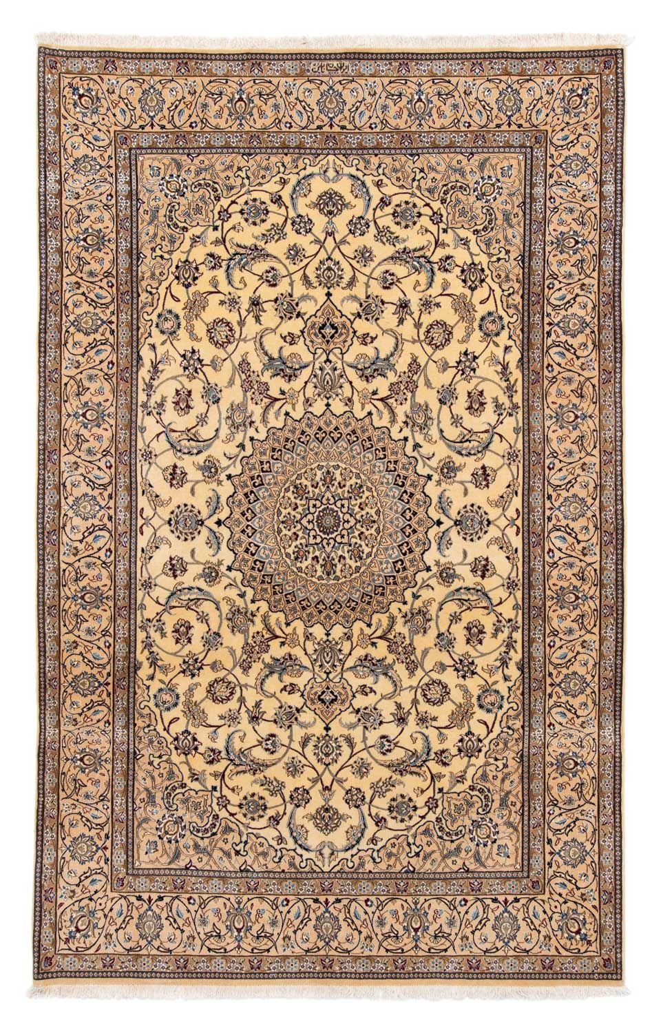 Alfombra Persa - Nain - Real - 298 x 197 cm - beige