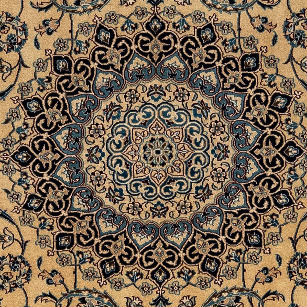 Alfombra Persa - Nain - Real - 360 x 249 cm - beige oscuro