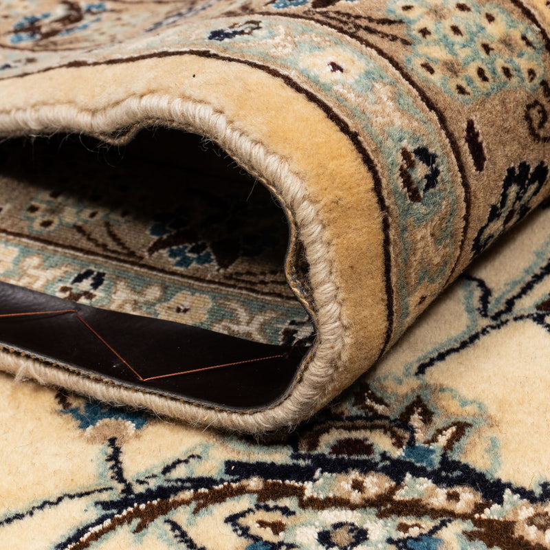 Alfombra Persa - Nain - Real - 342 x 250 cm - beige oscuro