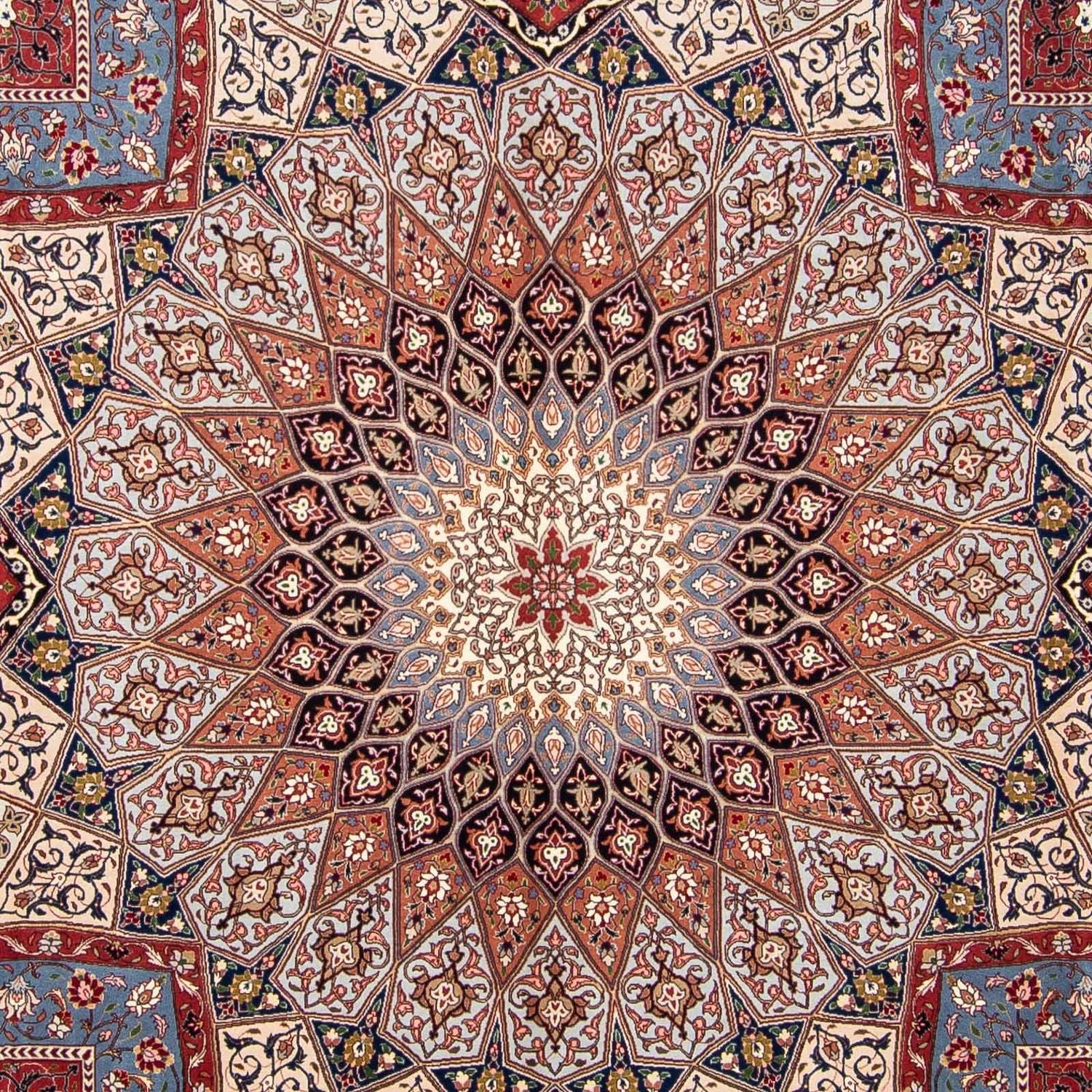 Alfombra Persa - Tabriz - Real cuadrado  - 300 x 298 cm - multicolor