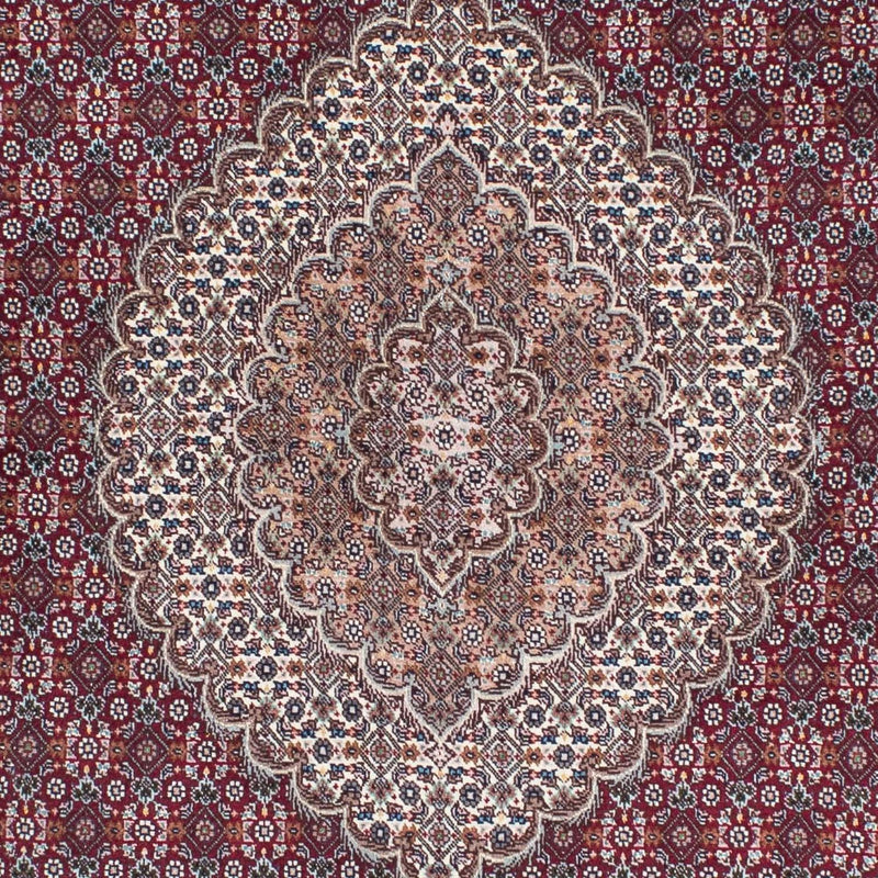 Alfombra persa - Tabriz - 210 x 152 cm - rojo oscuro