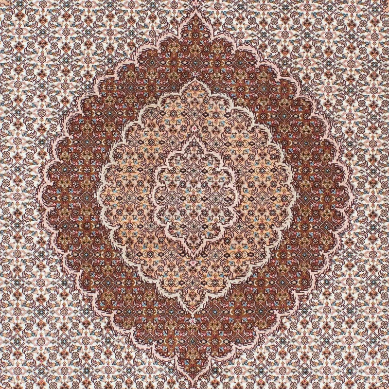Alfombra persa - Tabriz - 214 x 154 cm - marrón claro