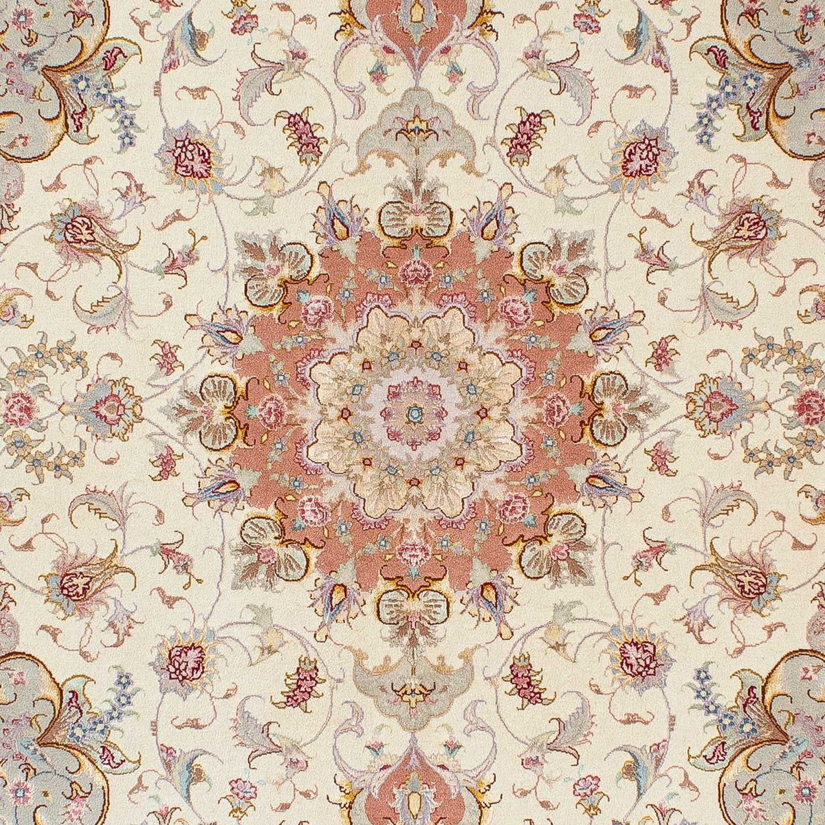 Alfombra Persa - Tabriz - Real - 205 x 152 cm - beige
