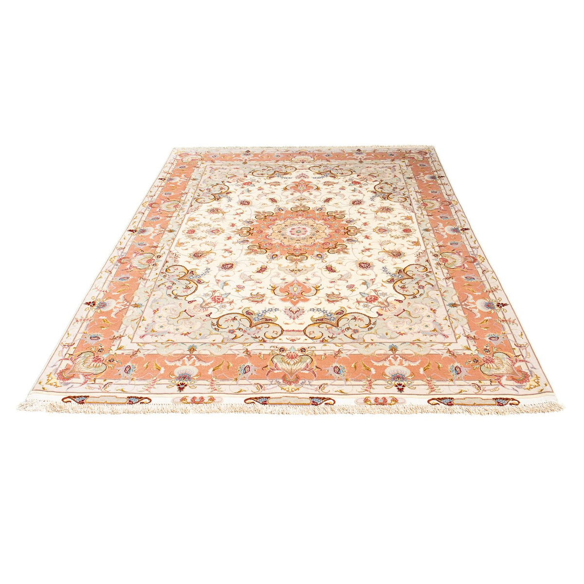 Alfombra Persa - Tabriz - Real - 205 x 152 cm - beige