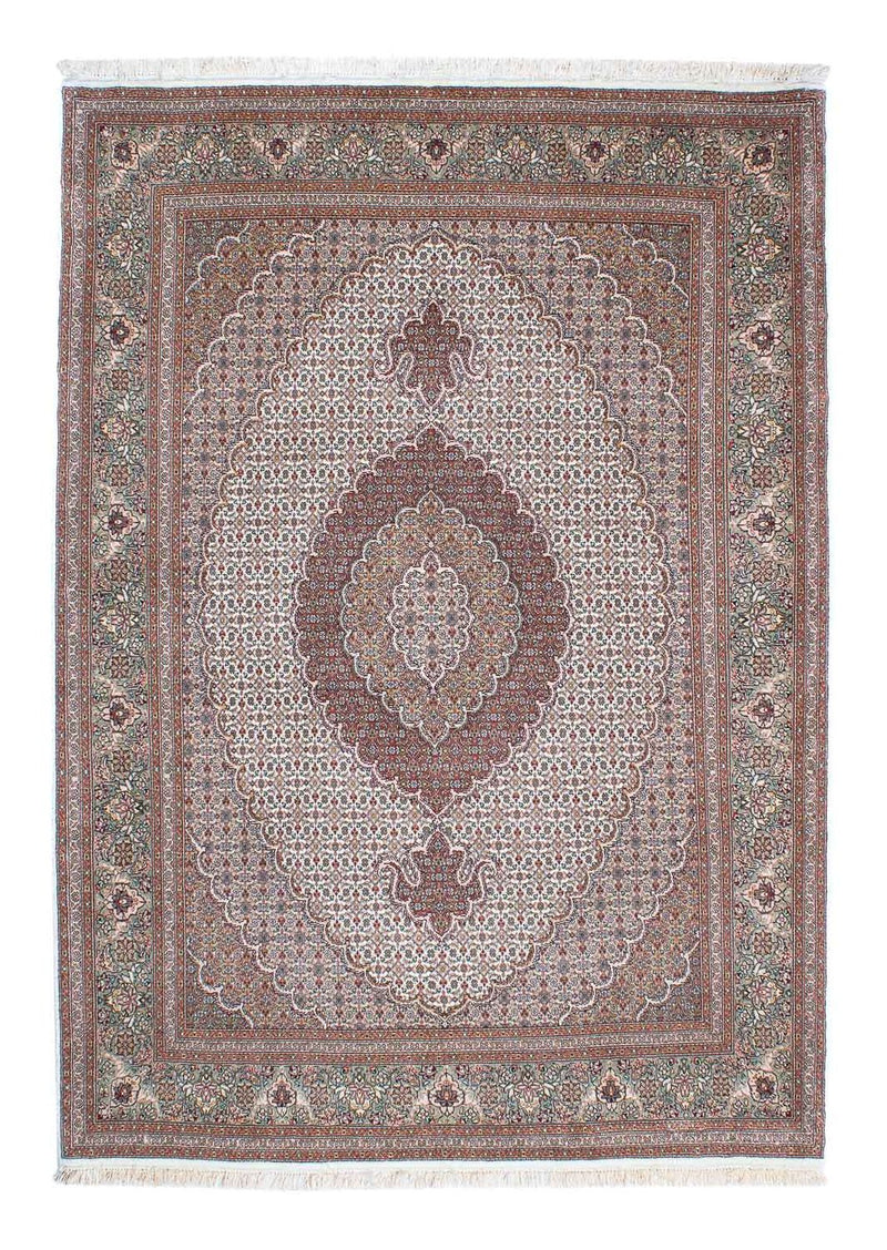 Alfombra persa - Tabriz - 210 x 151 cm - marrón claro