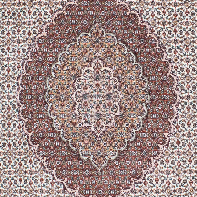 Alfombra persa - Tabriz - 210 x 151 cm - marrón claro