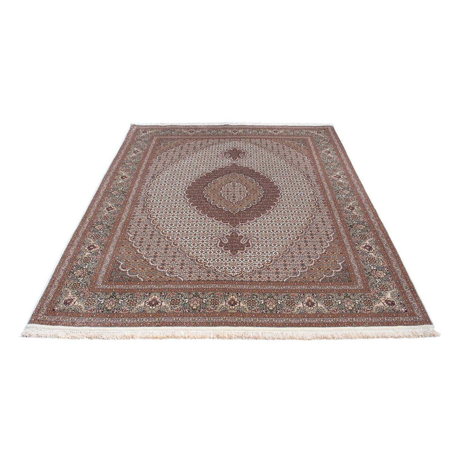 Alfombra persa - Tabriz - 210 x 152 cm - beige