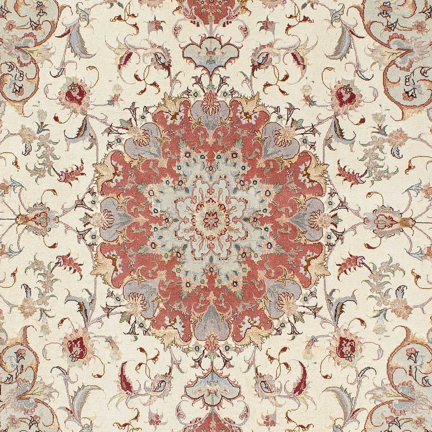 Alfombra Persa - Tabriz - Real - 202 x 151 cm - beige