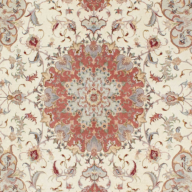 Alfombra Persa - Tabriz - Real - 202 x 151 cm - beige
