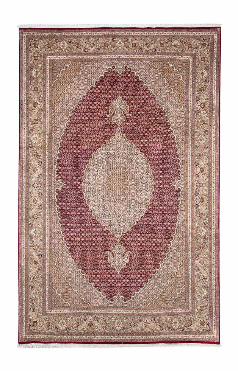 Alfombra persa - Tabriz - 323 x 204 cm - rojo oscuro