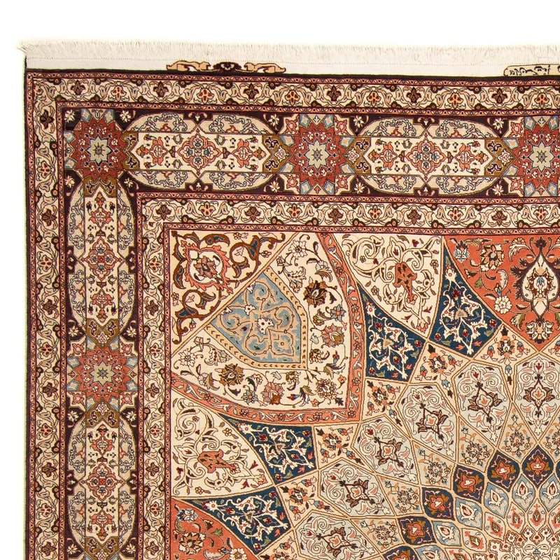 Alfombra Persa - Tabriz - Real cuadrado  - 264 x 253 cm - marrón claro