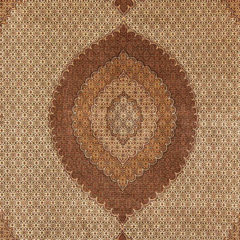 Alfombra persa - Tabriz - 403 x 302 cm - marrón claro