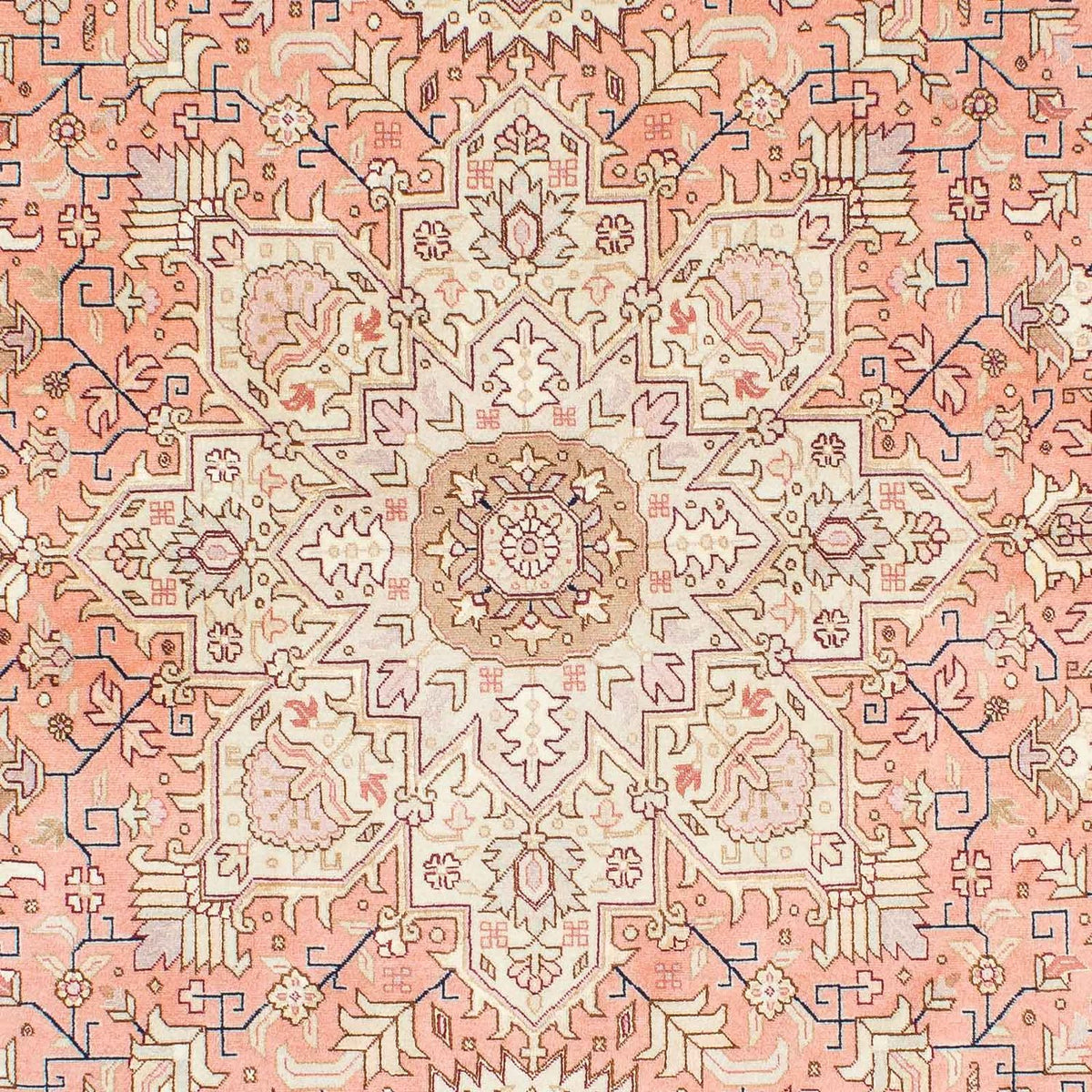 Alfombra Persa - Tabriz - Real - 210 x 152 cm - beige