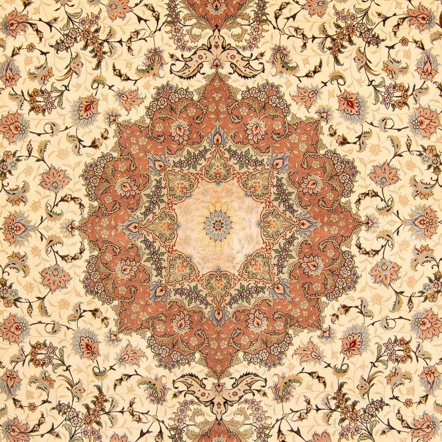 Alfombra Persa - Tabriz - Real - 413 x 297 cm - marrón