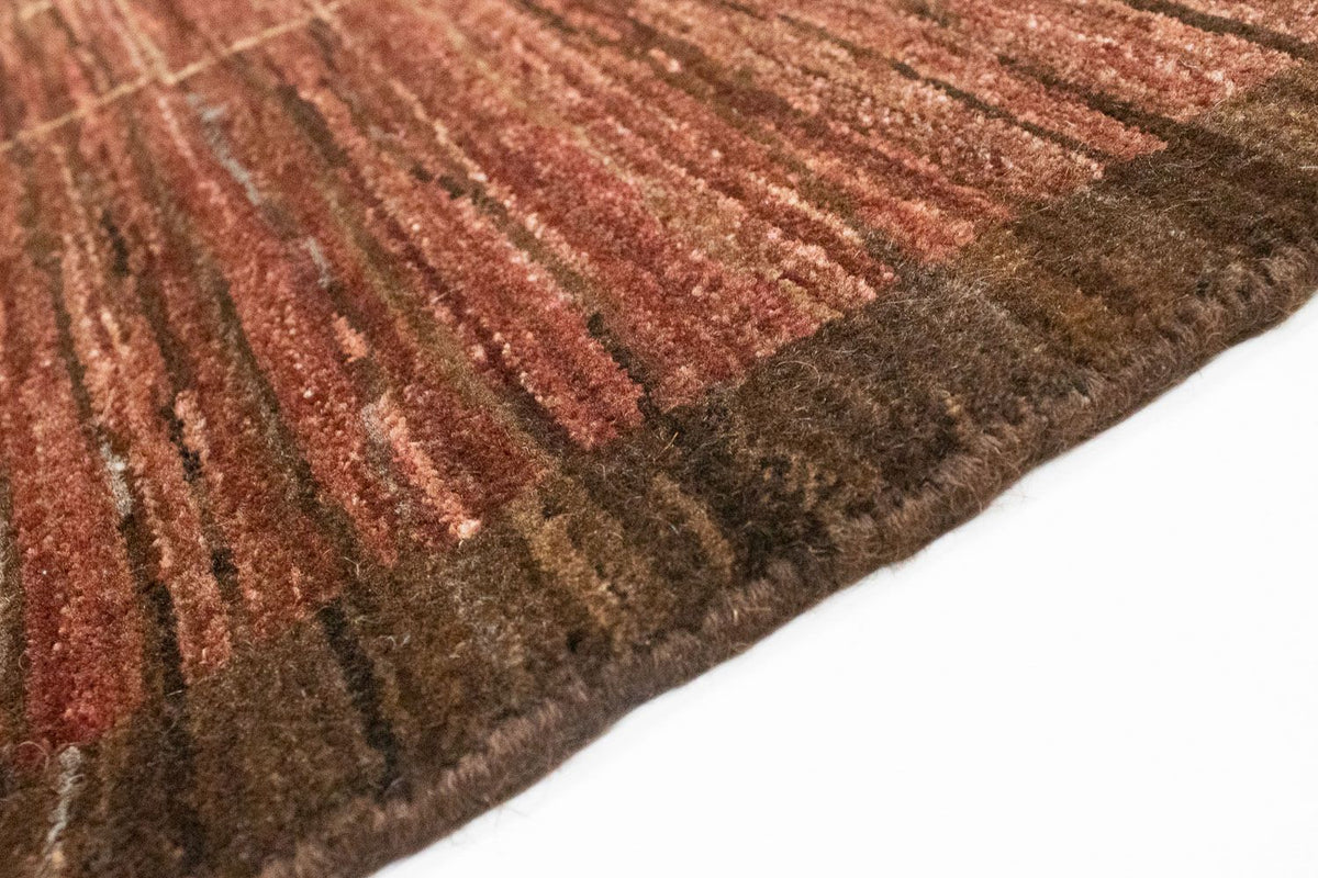 Alfombra Gabbeh - Loribaft Persa - 209 x 160 cm - chocolate claro