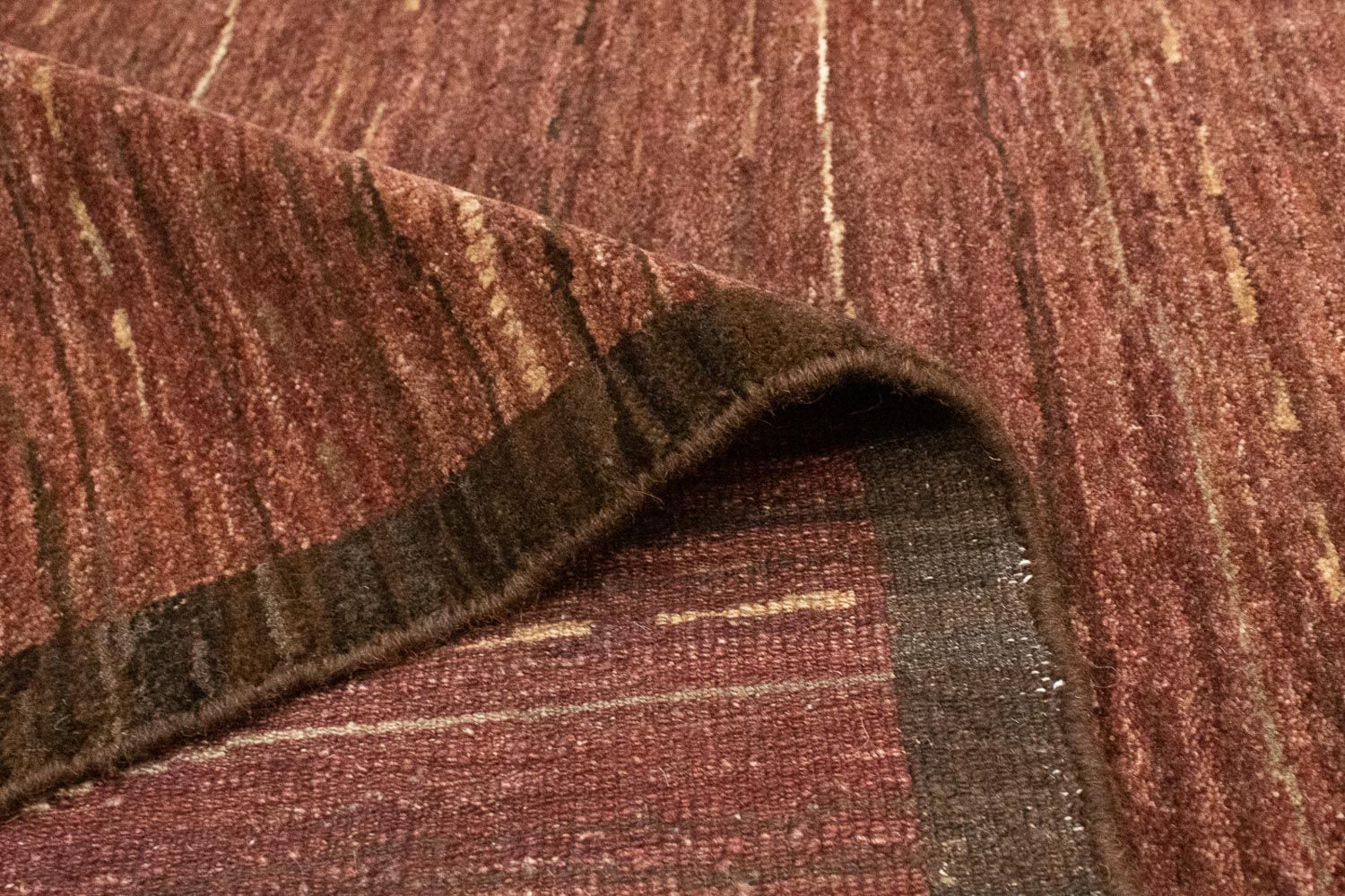 Alfombra Gabbeh - Loribaft Persa - 209 x 160 cm - chocolate claro