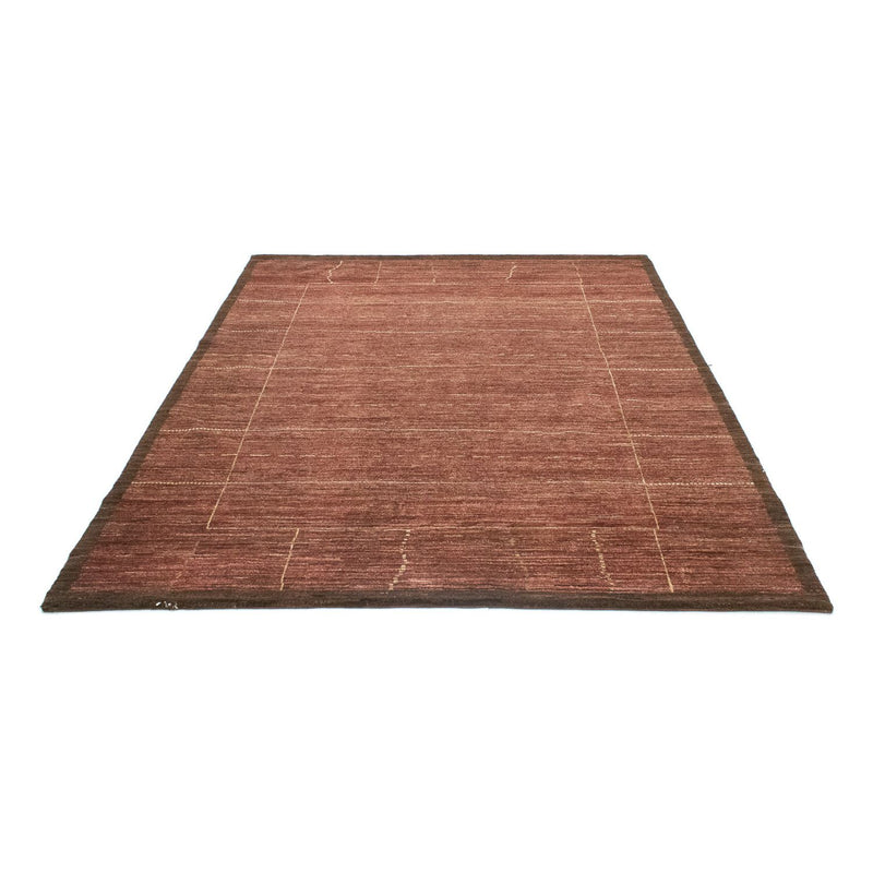 Alfombra Gabbeh - Loribaft Persa - 209 x 160 cm - chocolate claro