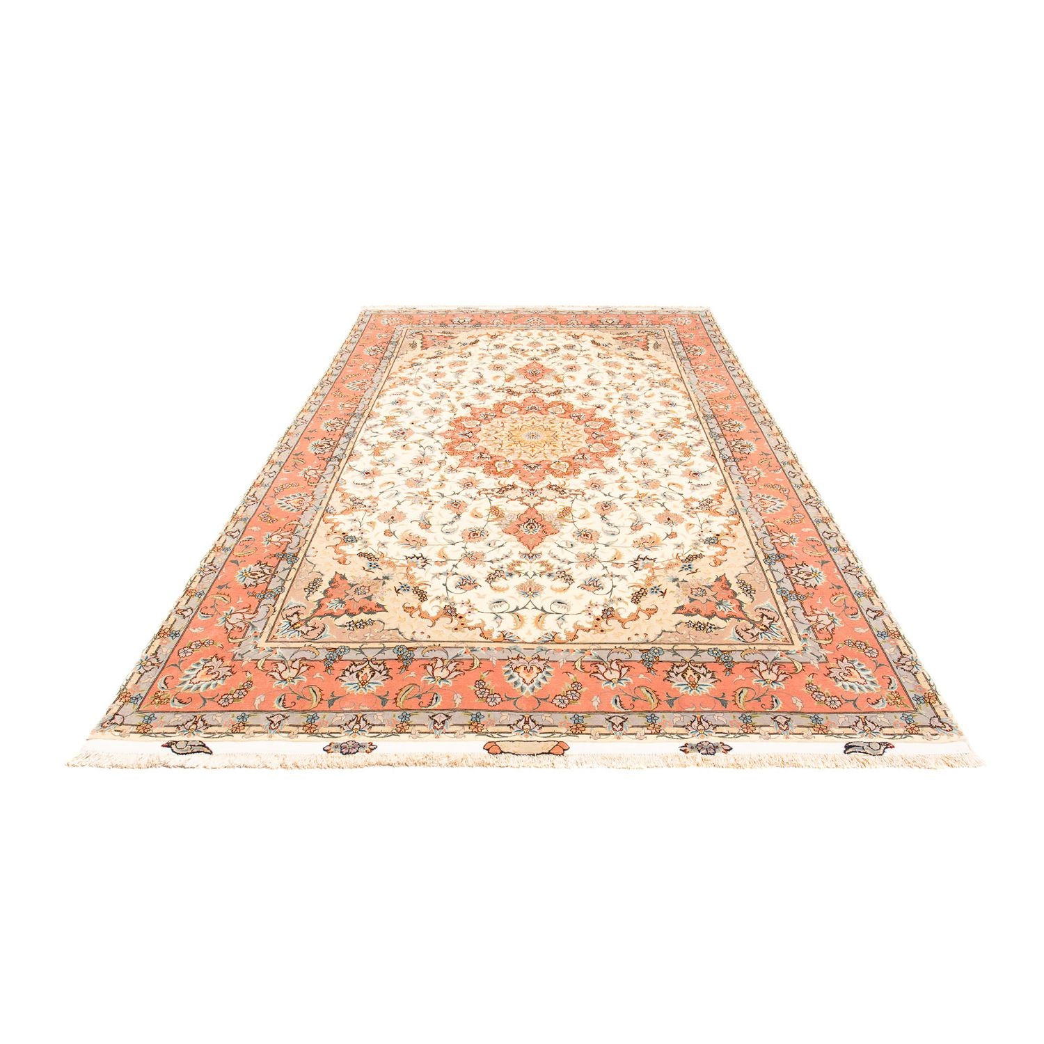 Alfombra Persa - Tabriz - Real - 310 x 195 cm - beige