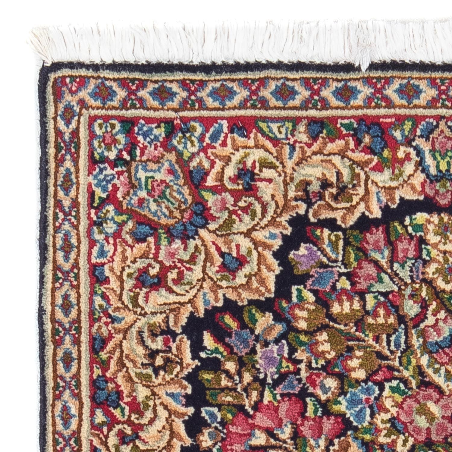 Alfombra persa - Real - 71 x 53 cm - azul oscuro