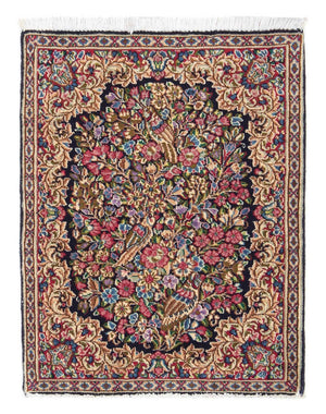 Alfombra persa - Real - 70 x 53 cm - azul oscuro