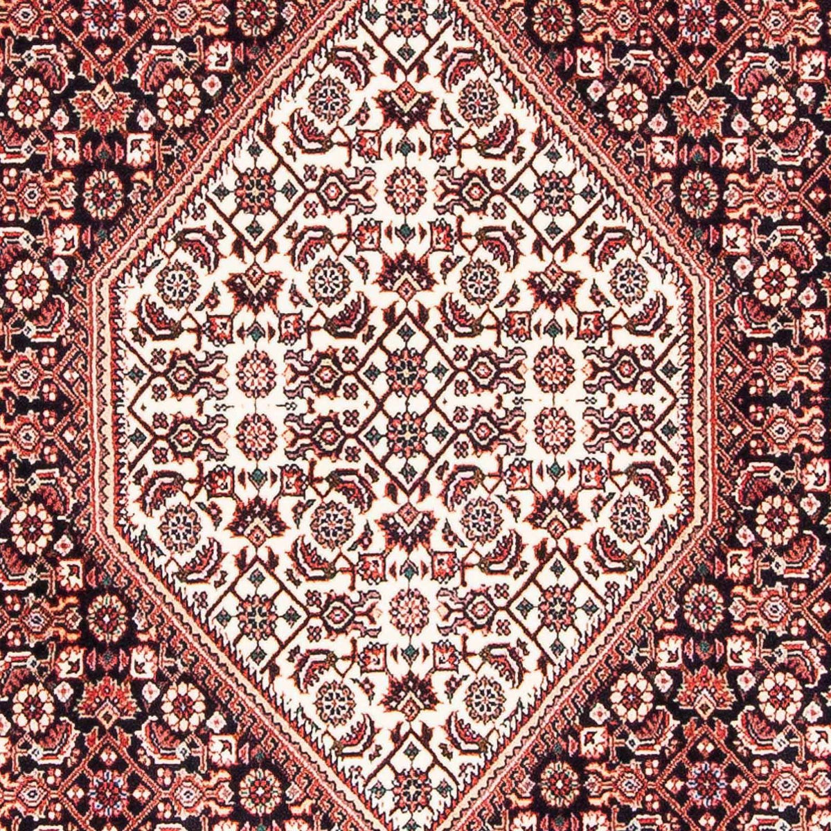 Alfombra persa - Bidjar - 173 x 109 cm - rojo