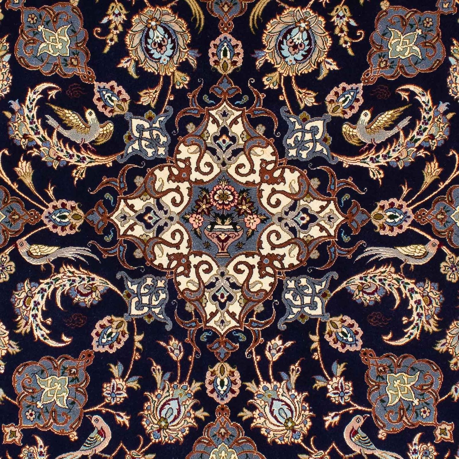 Alfombra Persa - Isfahan - Prima - 235 x 160 cm - azul oscuro