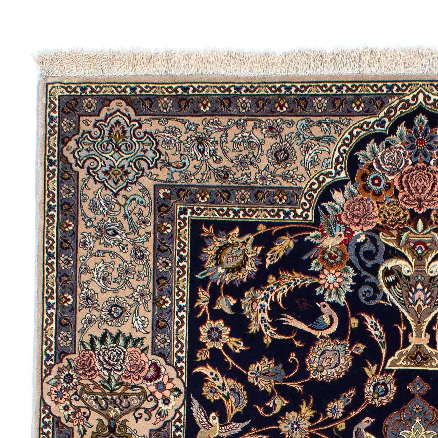 Alfombra Persa - Isfahan - Prima - 235 x 160 cm - azul oscuro