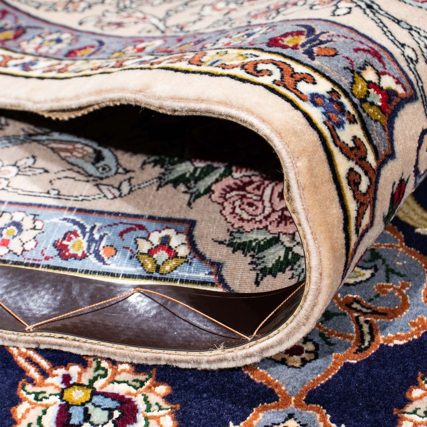 Alfombra Persa - Isfahan - Prima - 235 x 160 cm - azul oscuro