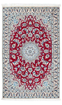Alfombra Persa - Nain - Real - 173 x 110 cm - rojo oscuro