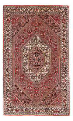 Alfombra persa - Bidjar - 153 x 89 cm - rojo