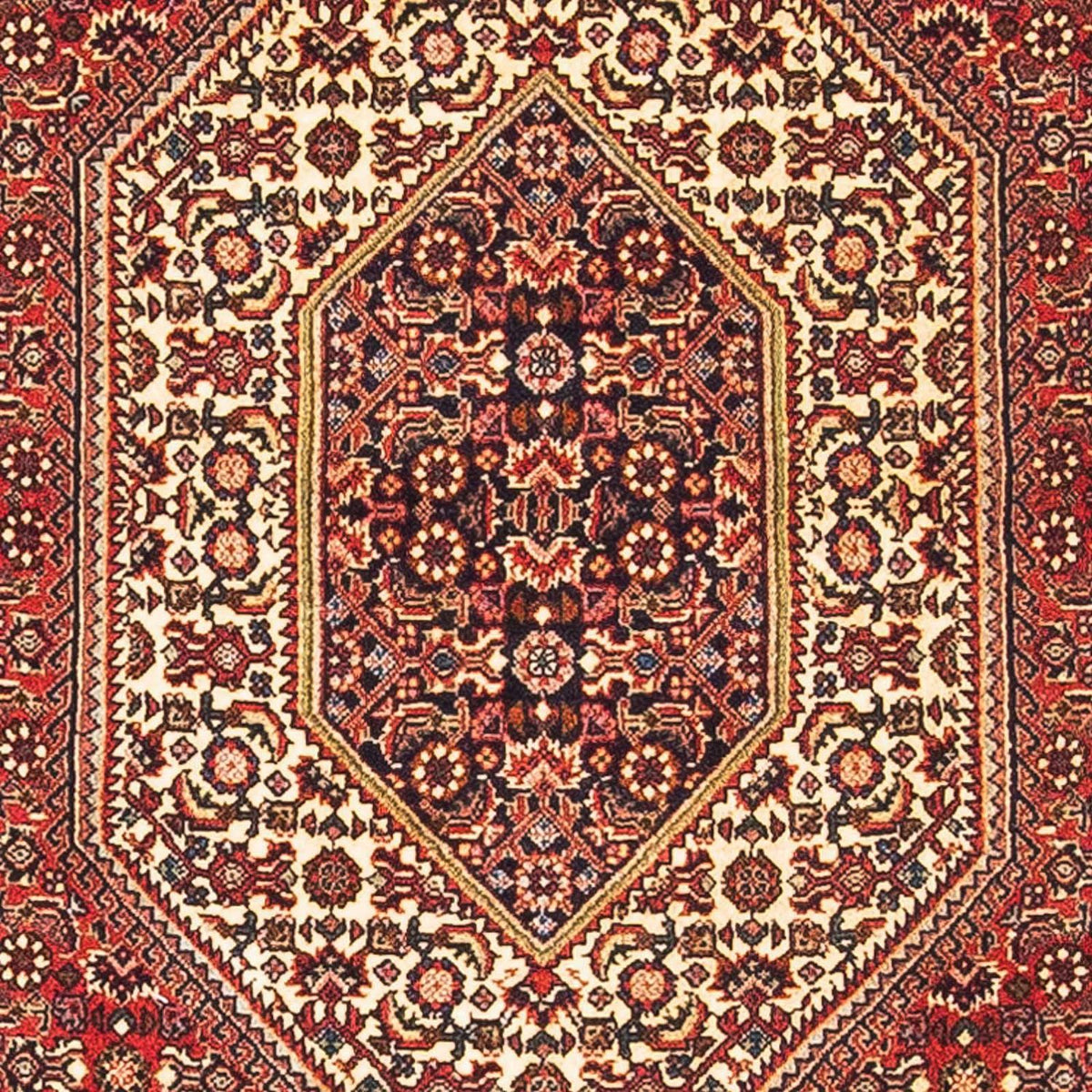 Alfombra persa - Bidjar - 153 x 89 cm - rojo