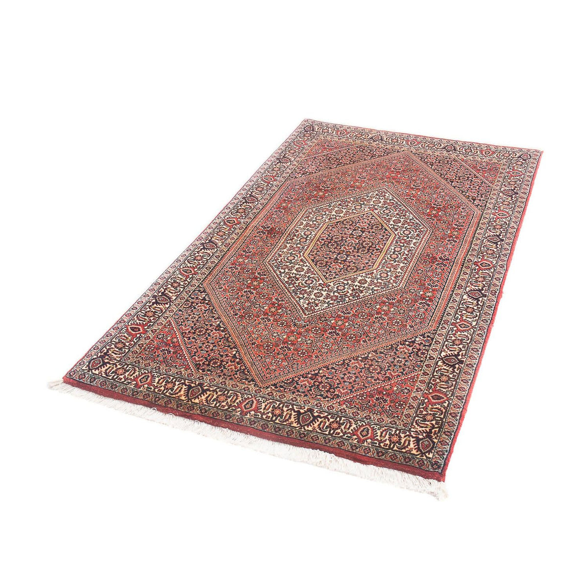 Alfombra persa - Bidjar - 153 x 89 cm - rojo