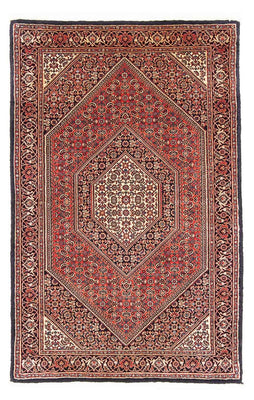 Alfombra persa - Bidjar - 153 x 92 cm - rojo