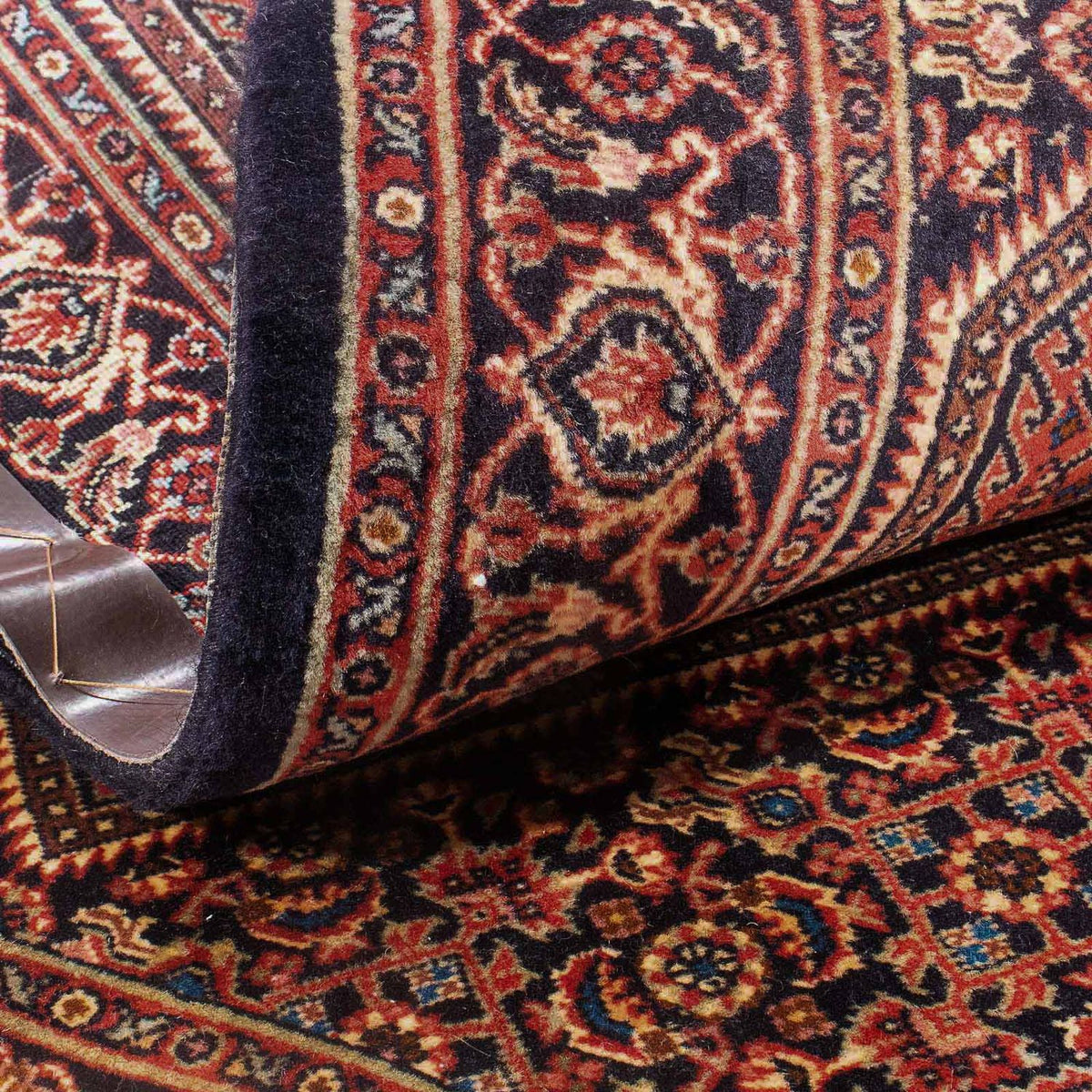 Alfombra persa - Bidjar - 153 x 92 cm - rojo