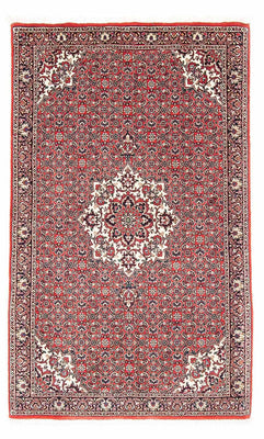 Alfombra persa - Bidjar - 148 x 91 cm - rojo