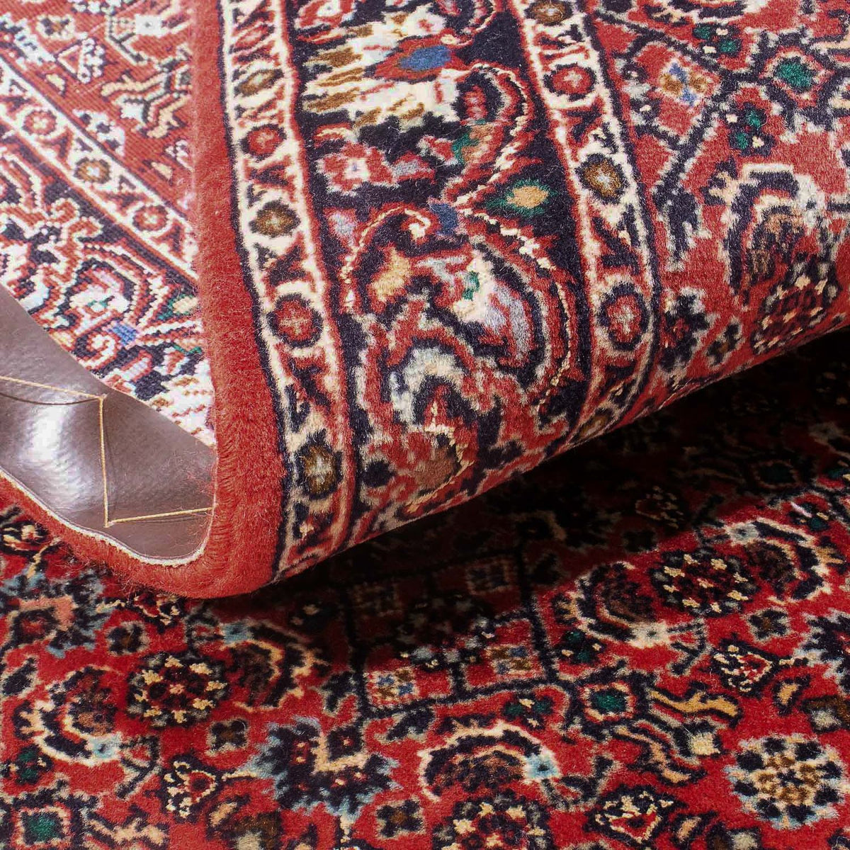 Alfombra persa - Bidjar - 148 x 91 cm - rojo