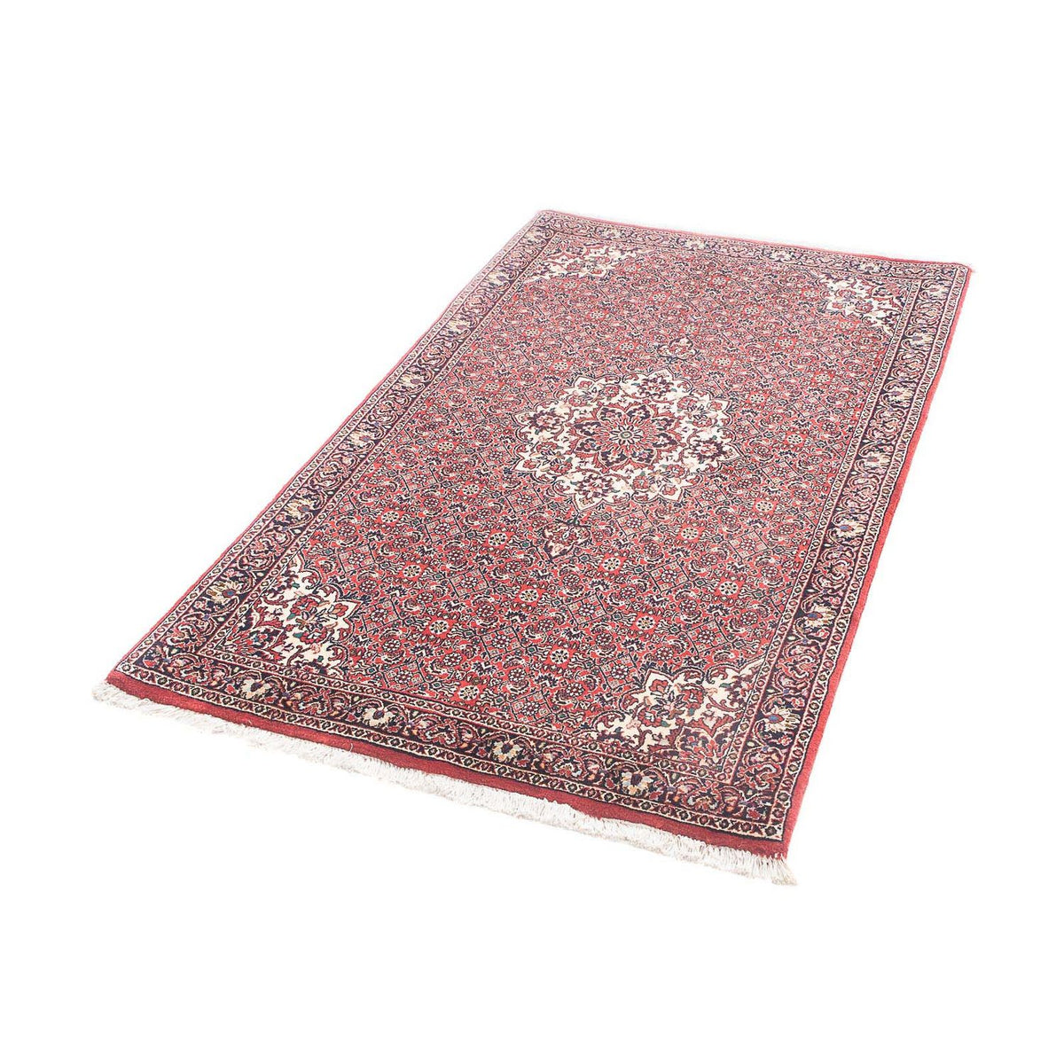 Alfombra persa - Bidjar - 148 x 91 cm - rojo