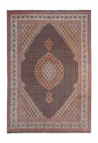 Alfombra persa - Tabriz - 295 x 206 cm - marrón oscuro