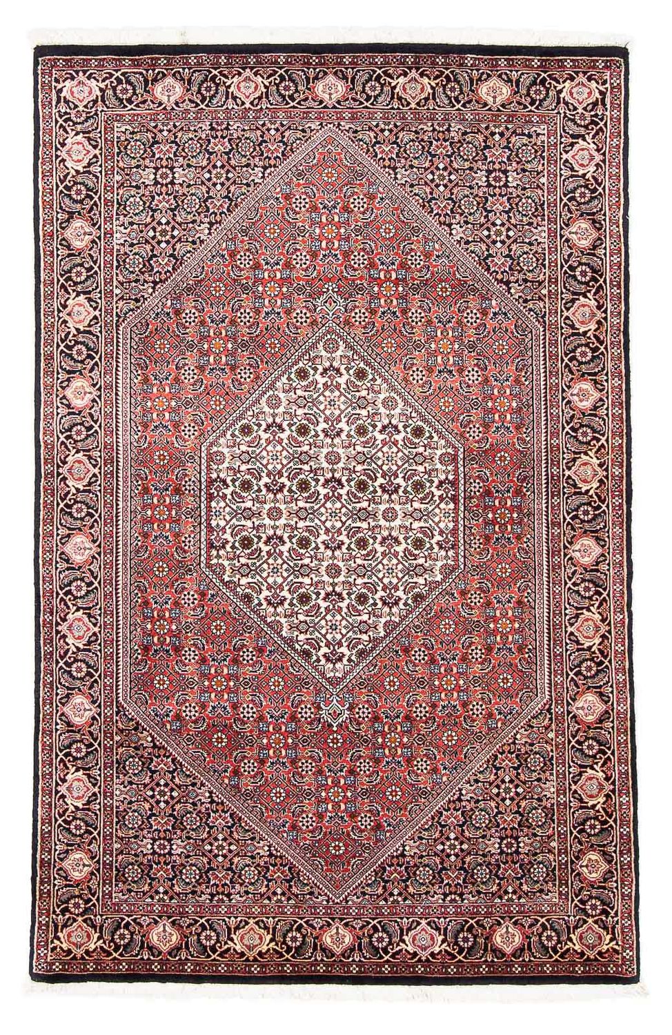 Alfombra persa - Bidjar - 174 x 108 cm - rojo claro