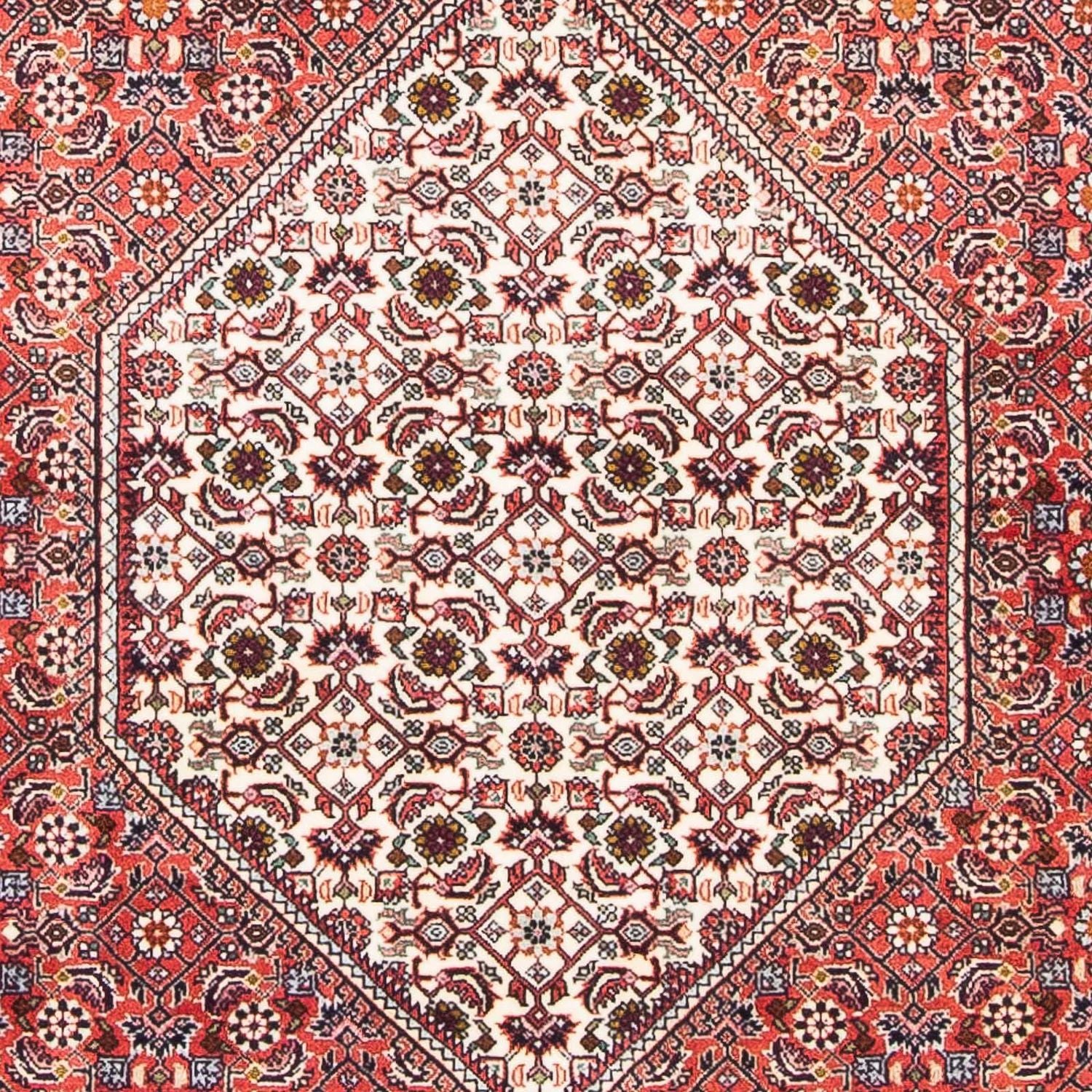 Alfombra persa - Bidjar - 174 x 108 cm - rojo claro