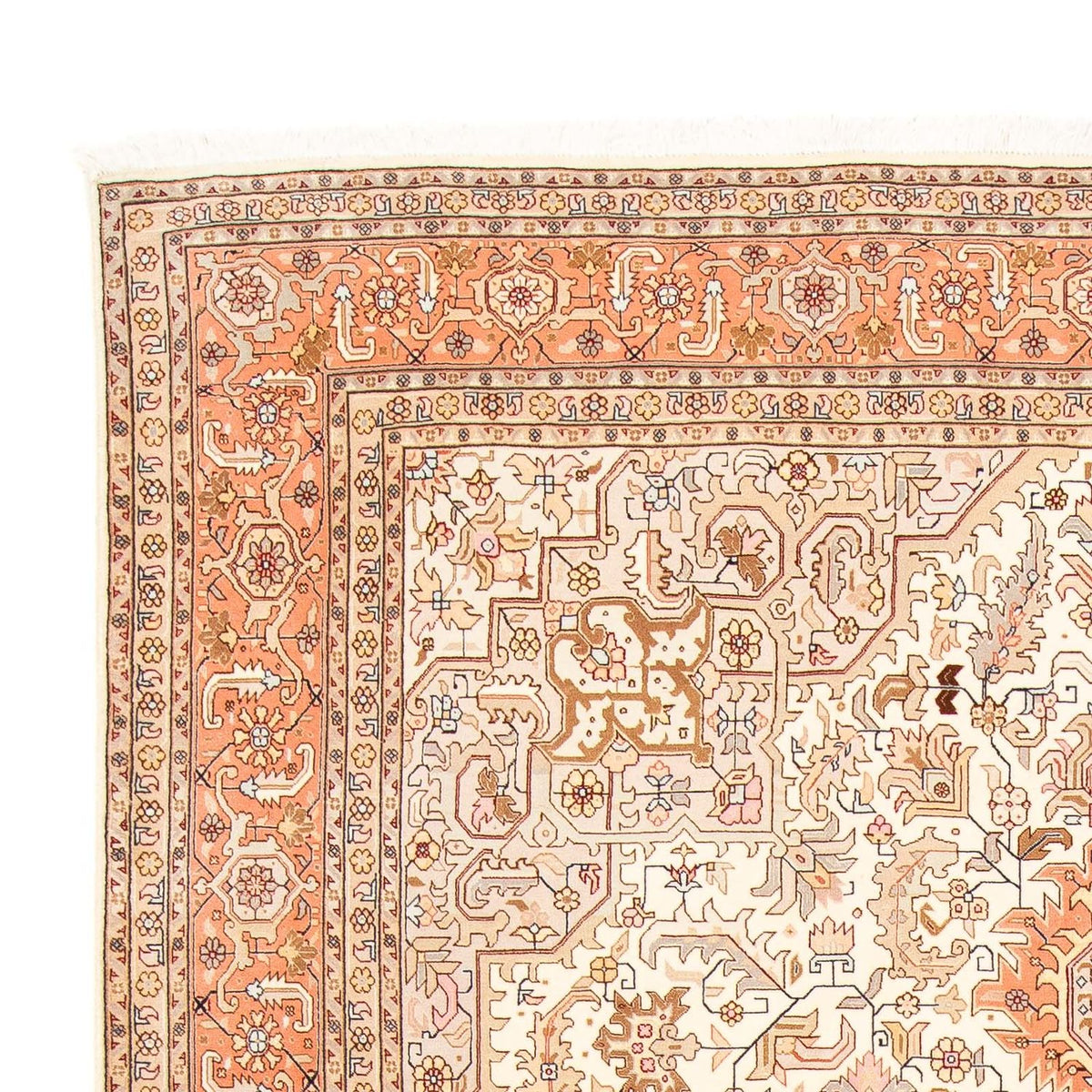 Alfombra Persa - Tabriz - Real - 305 x 202 cm - beige