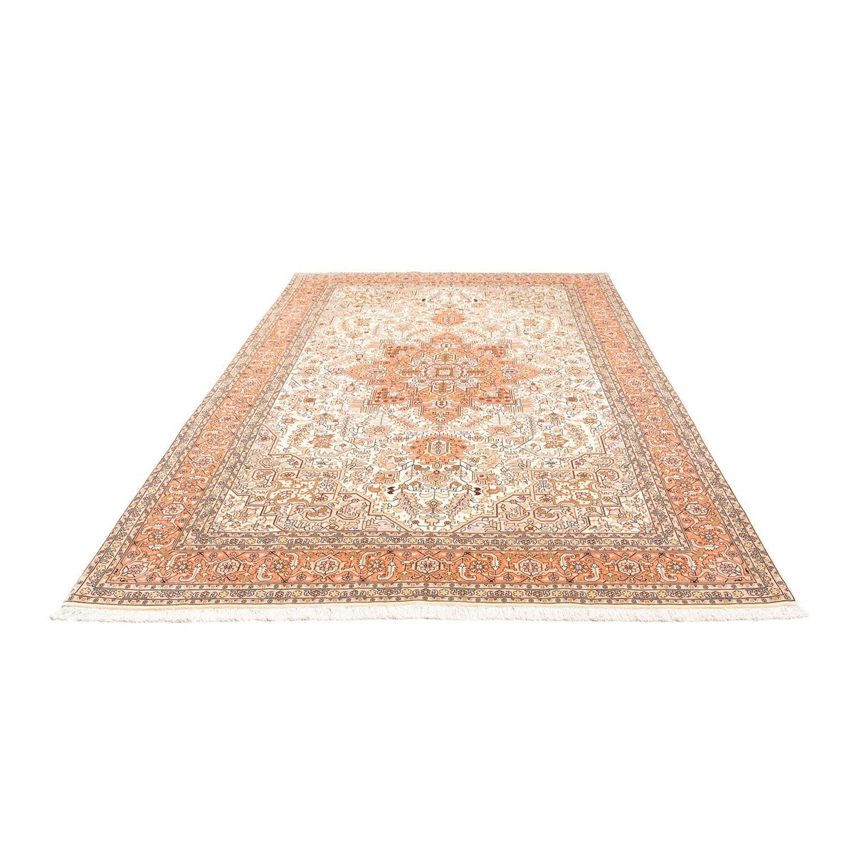 Alfombra Persa - Tabriz - Real - 305 x 202 cm - beige