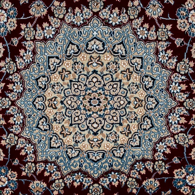 Alfombra Persa - Nain - Real - 337 x 240 cm - rojo oscuro