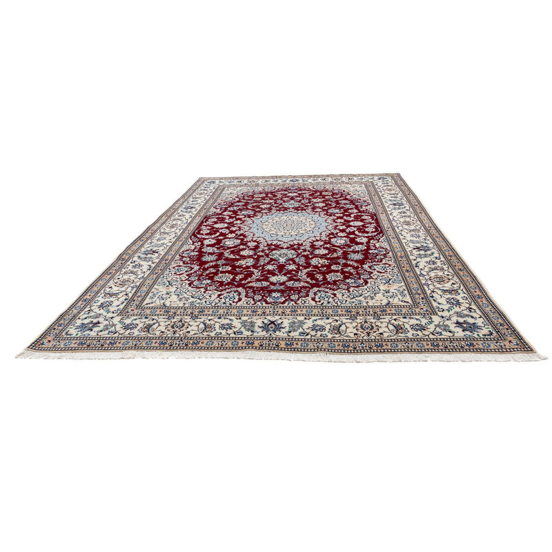 Alfombra Persa - Nain - Real - 337 x 240 cm - rojo oscuro