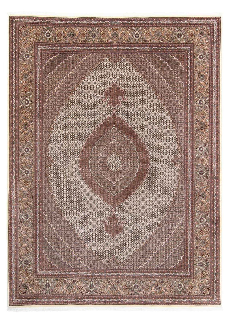 Alfombra persa - Tabriz - 348 x 255 cm - marrón
